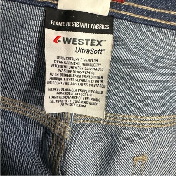 Woodland Westex Ultra Soft Jeans 40x30 Built-in Knee Pads Flame Resistant HRC2 - Picture 8 of 16